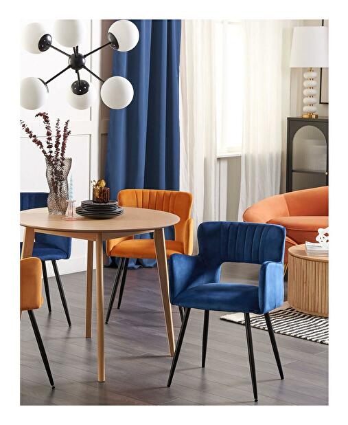  Set 2 ks jídelních židlí Shelba (tmavě modrá)