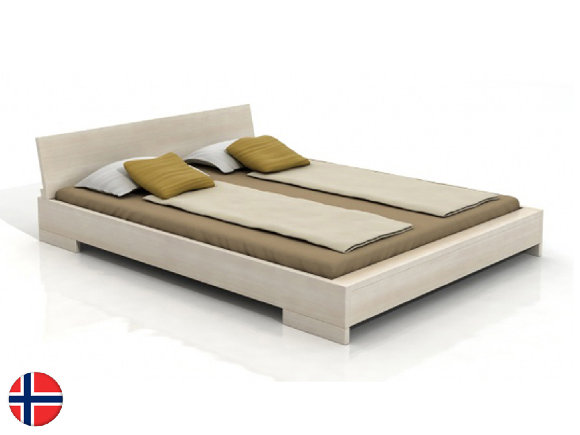 Manželská postel 160 cm Naturlig Lekanger (borovice) (s roštem)