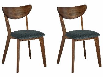 Set 2 ks jídelních židlí Ejus (tmavé dřevo)