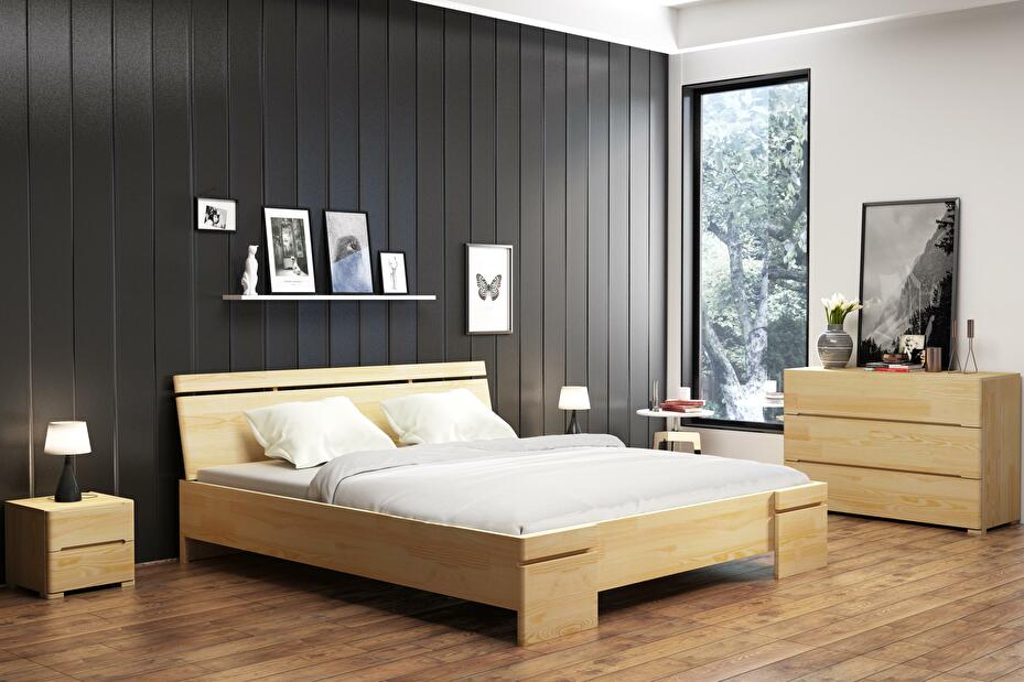 Jednolůžková postel 120 cm Naturlig Bavergen Maxi ST (borovice) (s roštem a úl. prostorem)