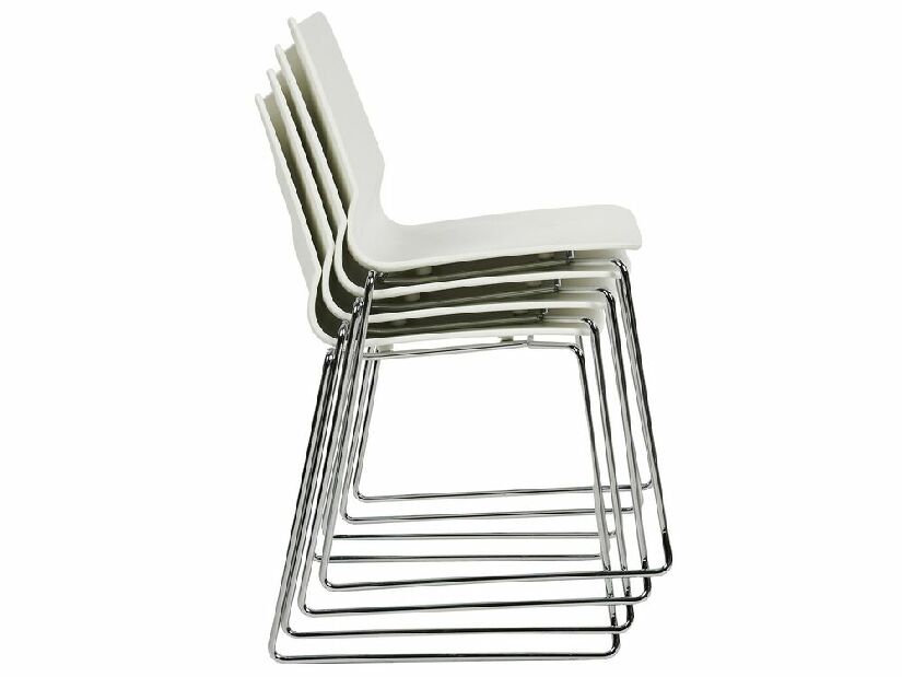 Set 4 ks jídelních židlí Huxley (bílá)