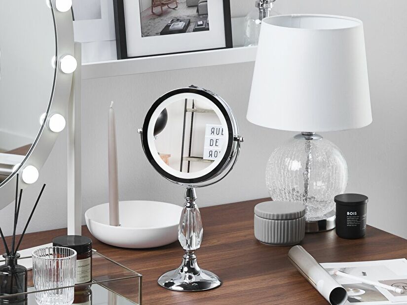 Kosmetické zrcadlo Mauza (stříbrná)