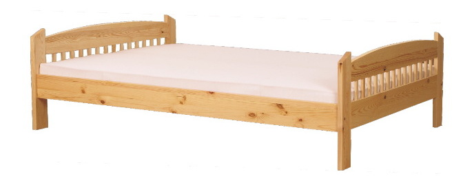 Manželská postel 160 cm MD Masív MD ROMA (masiv, s roštem)
