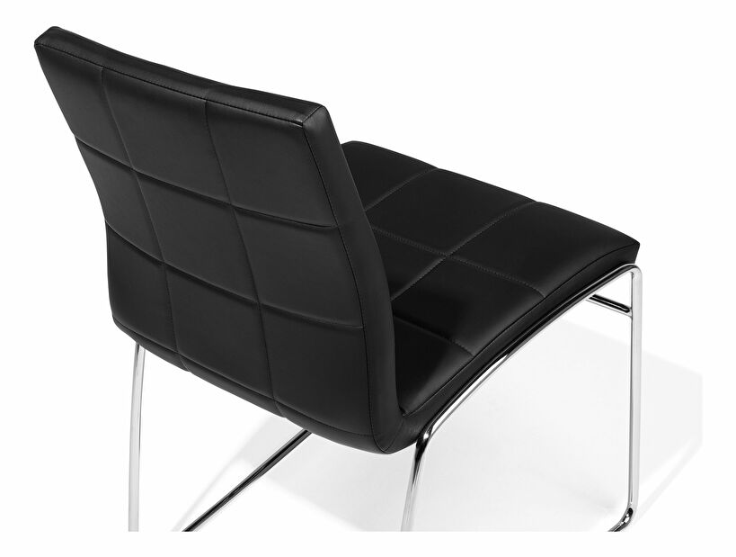 Set 2ks. jídelních židlí Kirk (černá)