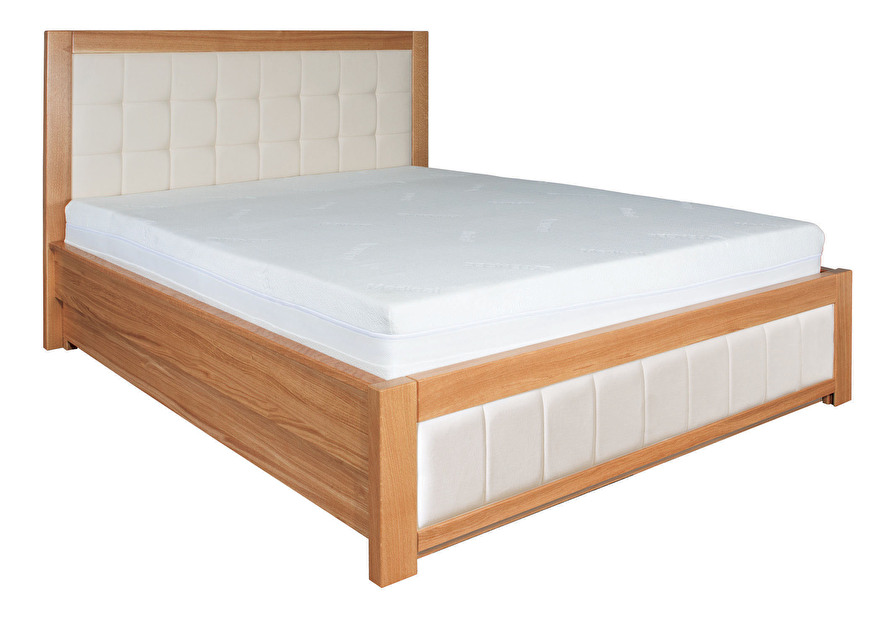 Manželská postel 200 cm LK 214 (dub) (masiv)