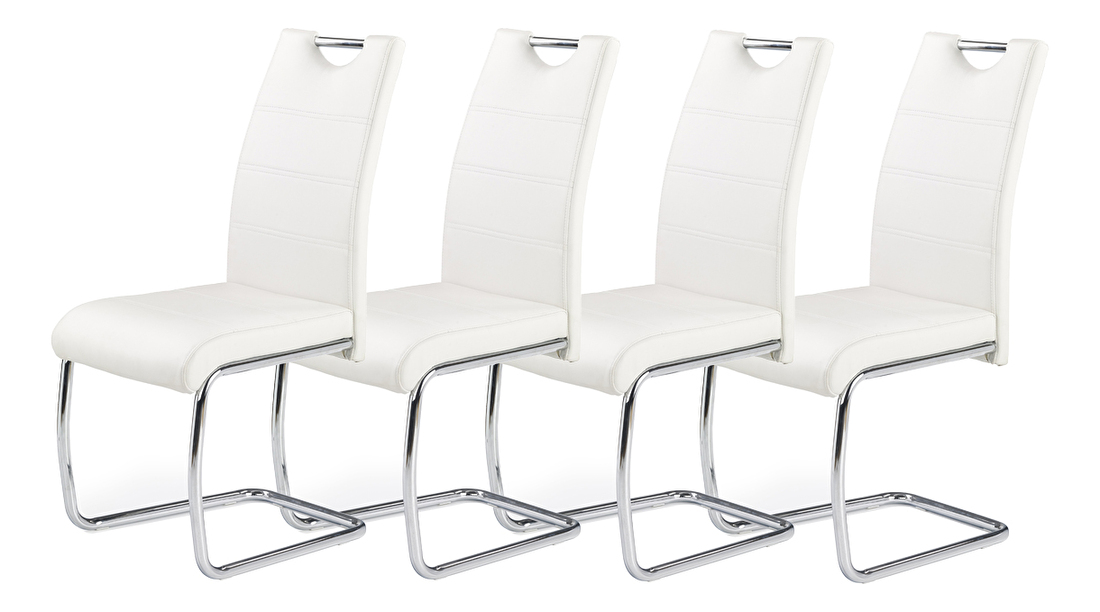 Set 4 ks. židlí K211 (bílá) *výprodej