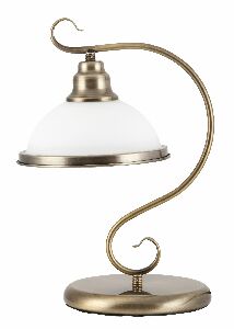Stolní lampa Elisett 2752 (bronzová + bílá)