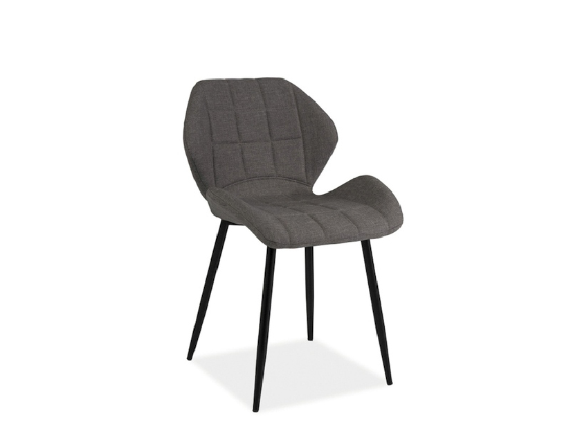 Jídelní židle Hiram (šedá + černá)
