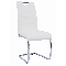 Jídelní židle Abalia New (bílá + chrom)