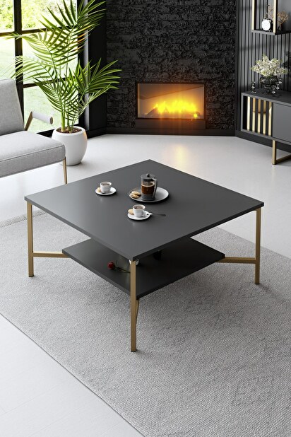 Konferenční stolek Golden (Antracit + Černá)