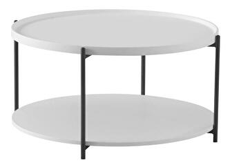 Konferenční stolek LAPIN (bílá + černá)