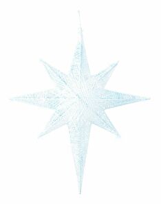 Vnější dekorace hvězda Osmza (bílá)