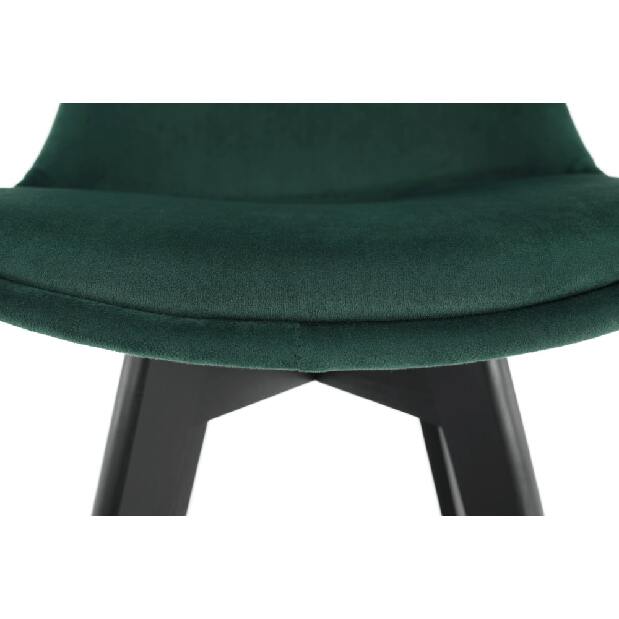 Jídelní židle Blanche (emerald + černá)