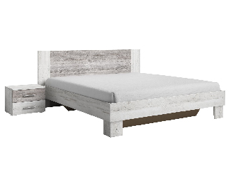 Manželská postel 180 cm Verwood Typ 52 (canyon světlá + tmavá) (s noč. stolky)