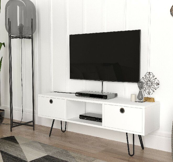 TV stolek / skříňka Mody (bílá)