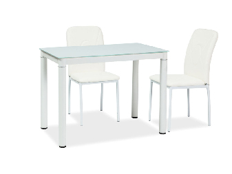 Jídelní stůl Gabriel (bílá + bílá) (pro 4 osoby)