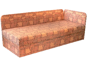 Jednolůžková postel (válenda) 80 cm Eda 4/1 (s molitanovou matrací) (P)