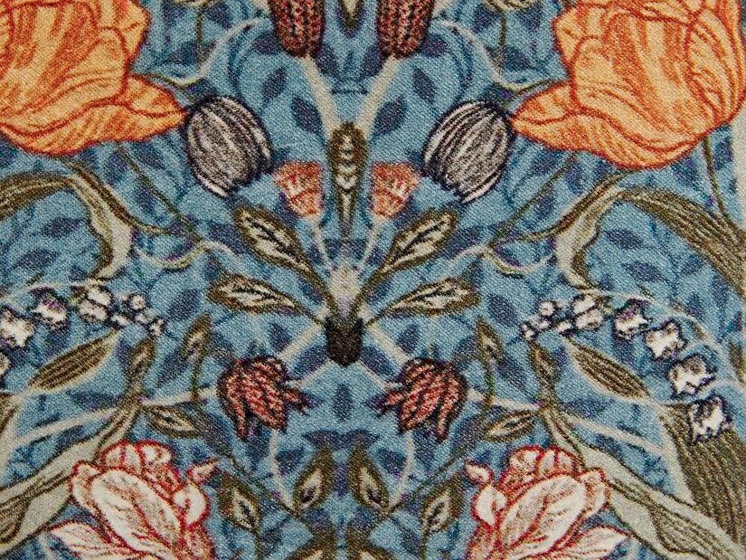 Set 2 ks ozdobných polštářů 45 x 45 cm Miranda (modrá + oranžová