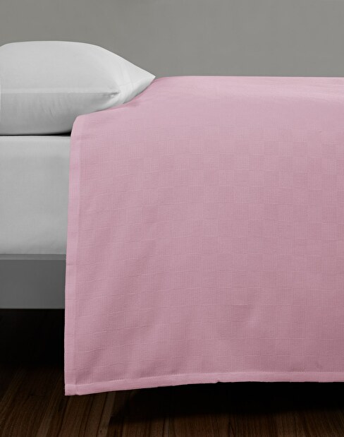 Přehoz na postel 160 x 230 cm Plaines (růžová)