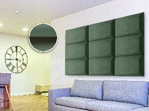 Čalouněný panel Soundless 40x30 cm (zelený)
