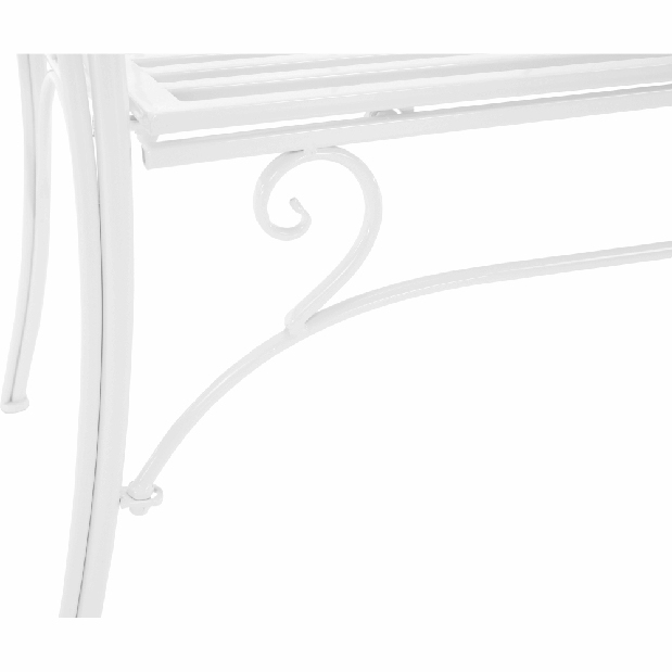 Zahradní lavička Entalia (bílá) *výprodej