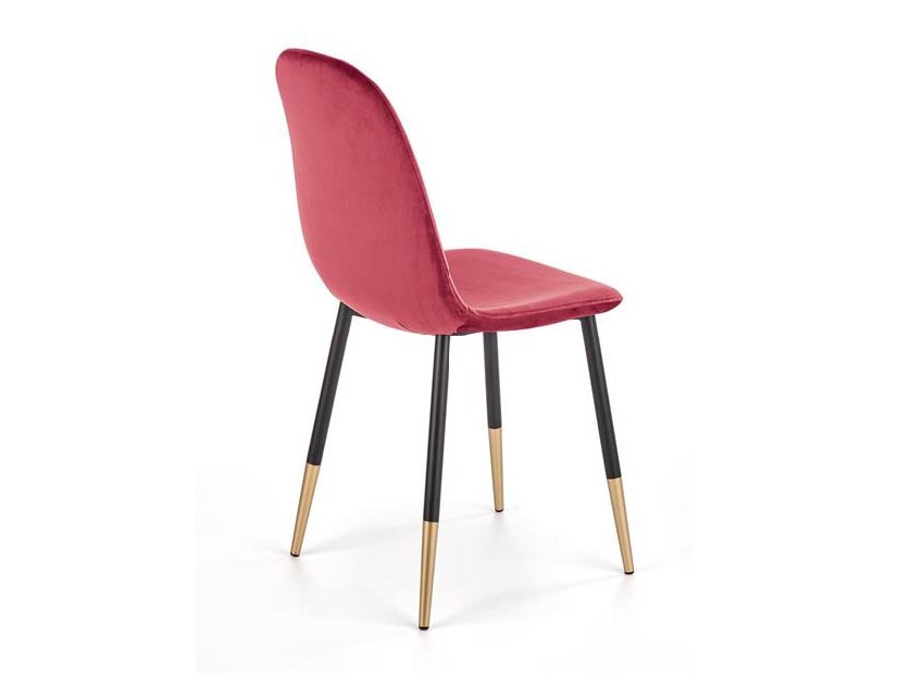 Jídelní židle Kuh (červená + zlatá)