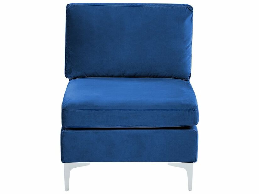 Rohová sedací souprava s taburetkou Eldridge (pařížská modrá) (P)
