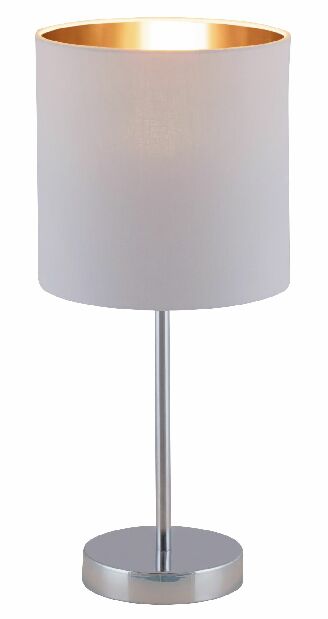 Stolní lampa Monica 2528 (bílá + zlatá + chromová)
