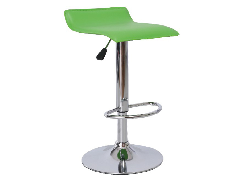 Barová židle Laria (zelená + chrom) *výprodej