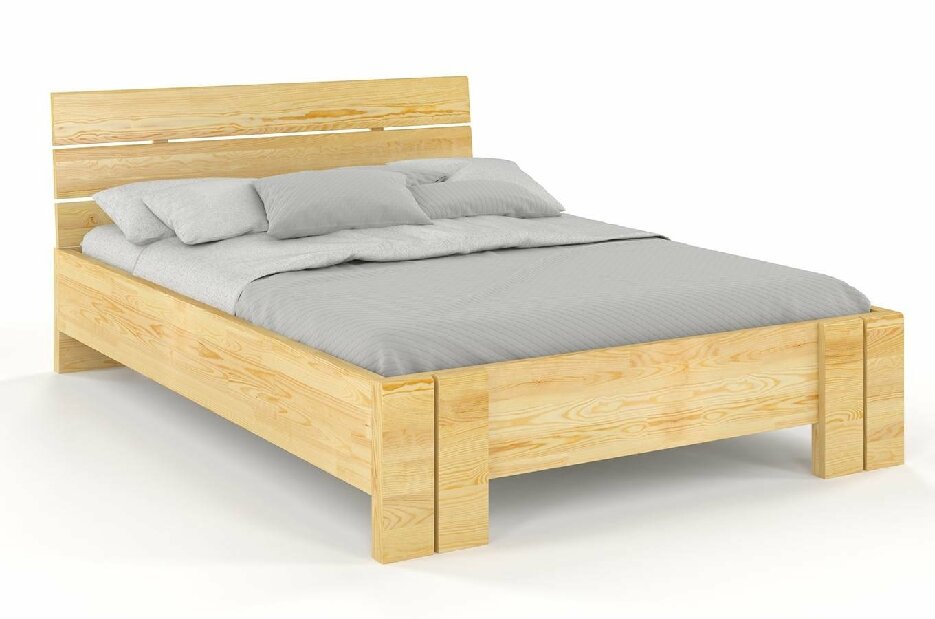 Manželská postel 160 cm Naturlig Tosen High (borovice)
