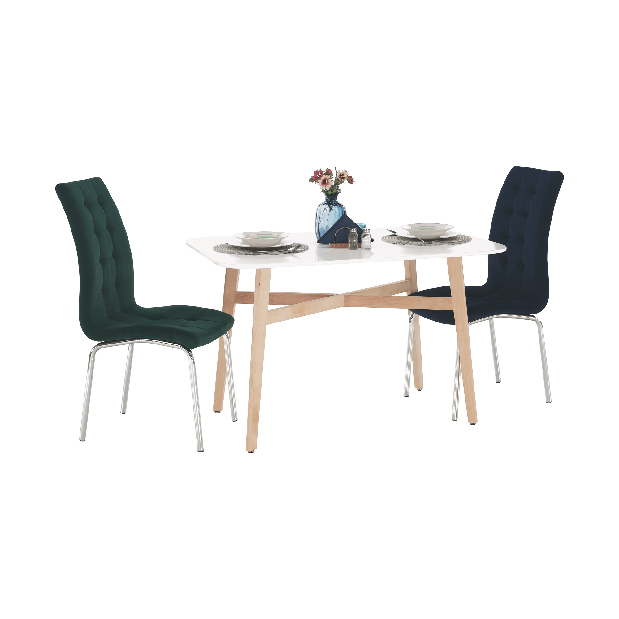 Jídelní stůl Calvin (pro 4 osoby) (bílá)