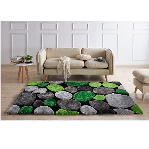 Kusový koberec 170x240 cm Pebble Typ 6 (zelená)
