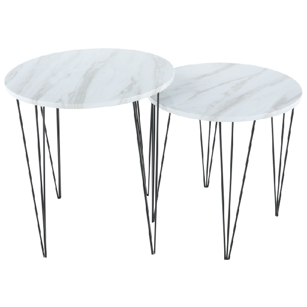 Konferenční stolek Paros (bílá) (2 ks.) *výprodej