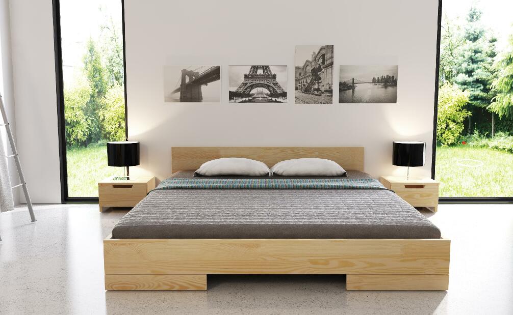 Jednolůžková postel 90 cm Naturlig Stalander (borovice) (s roštem)