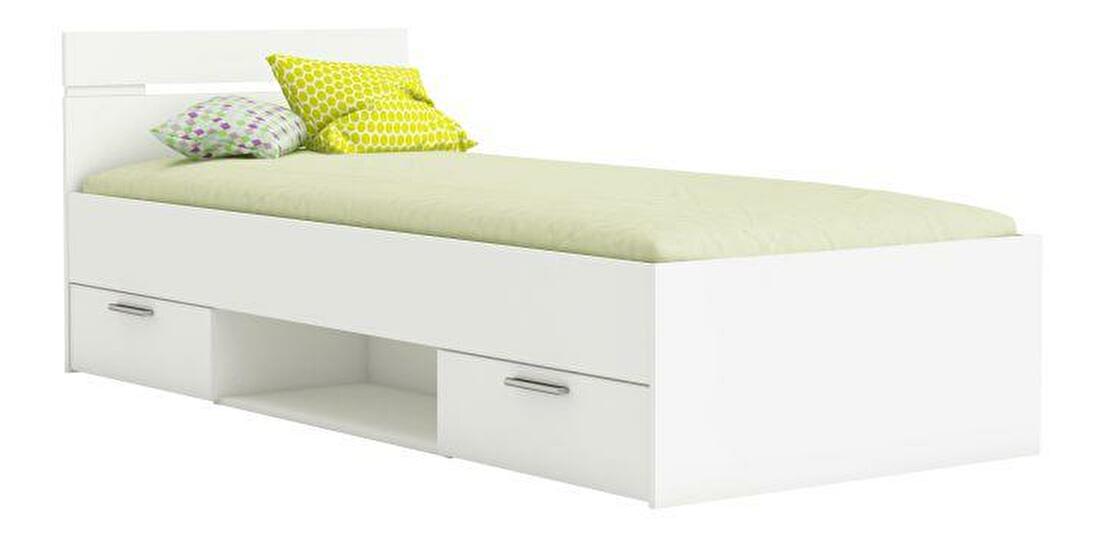 Jednolůžková postel 90 cm Myriam (bíla) *výprodej
