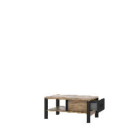 Konferenční stolek Oralee Typ 99 (smrk + černá matná)