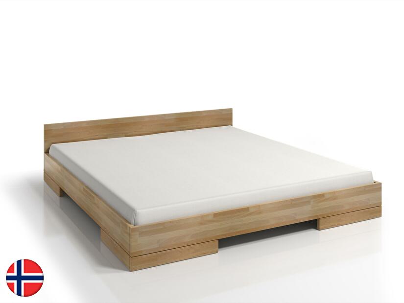 Manželská postel 200 cm Naturlig Stalander Long (buk) (s roštem)