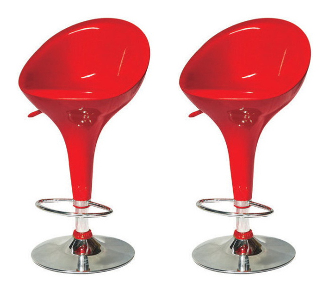 Set 2 ks. Barová židle Alba Nova červená *výprodej