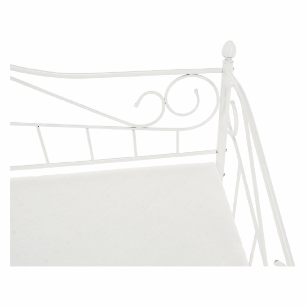Jednolůžková postel 90 cm Danina (bílá) (s roštem)