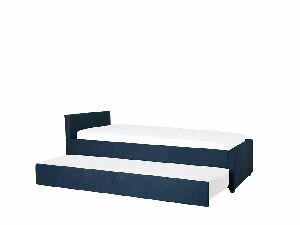 Rozkládací postel 80 cm MERMAID (s roštem) (modrá)