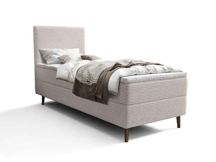 Jednolůžková postel 90 cm Napoli Comfort (bílá) (s roštem, s úl. prostorem)