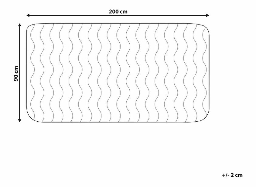 Chránič na matraci 200 x 90 cm Pekza (bílá)