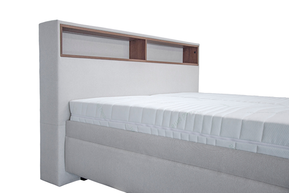 Manželská postel 180 cm Blanář Orson (bílý krém) (s roštem)