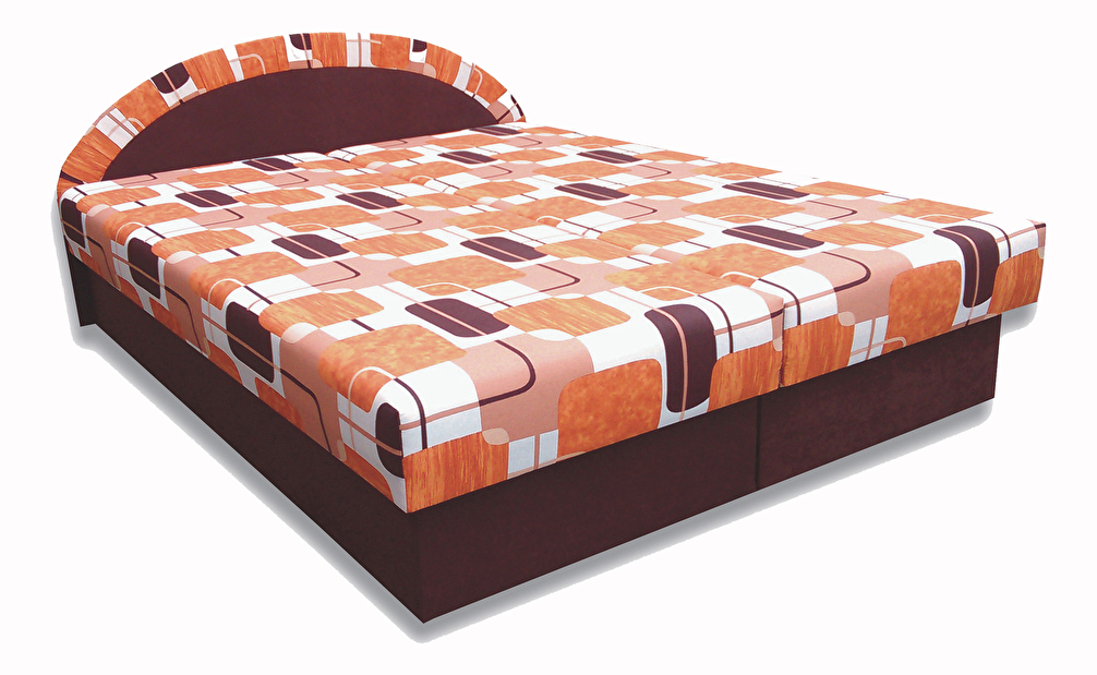 Manželská postel 160 cm Elena (hnedá) (s matrací) *výprodej