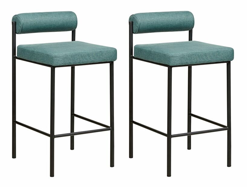 Set 2 ks barových židlí Aage (zelená)