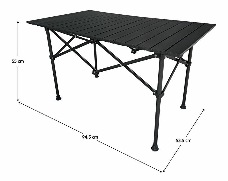 Kempingový stůl NAKUR (černá)
