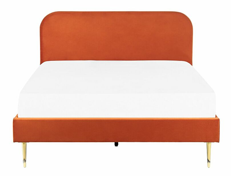 Manželská postel 160 cm Faris (oranžová) (s roštem)