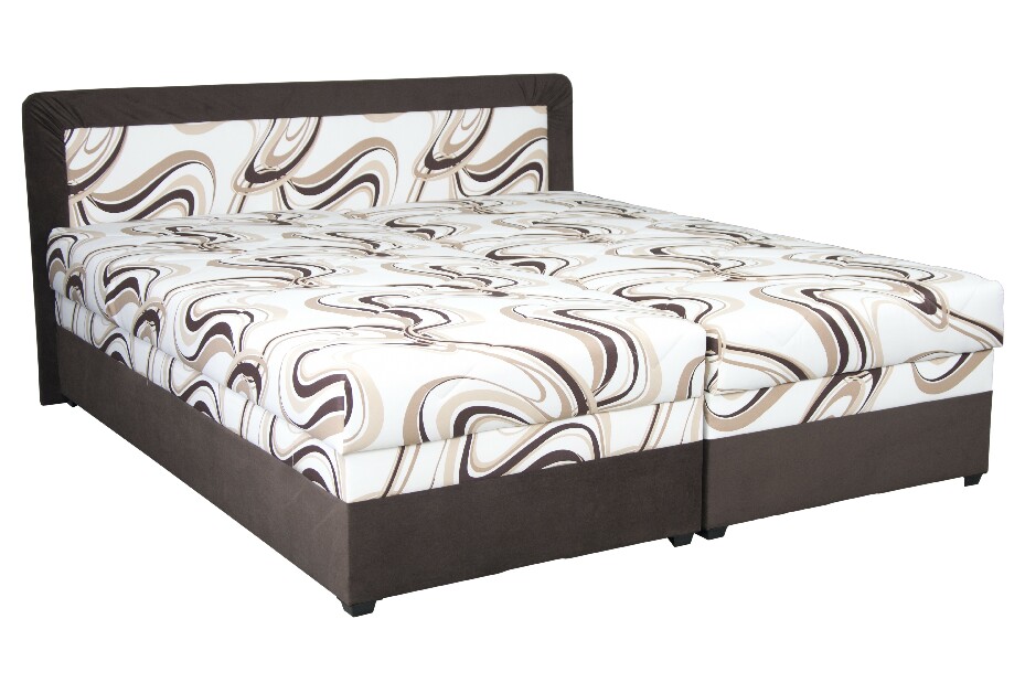 Manželská postel 160 cm Blanář Bologna (hnědá) (s roštem a matrací)