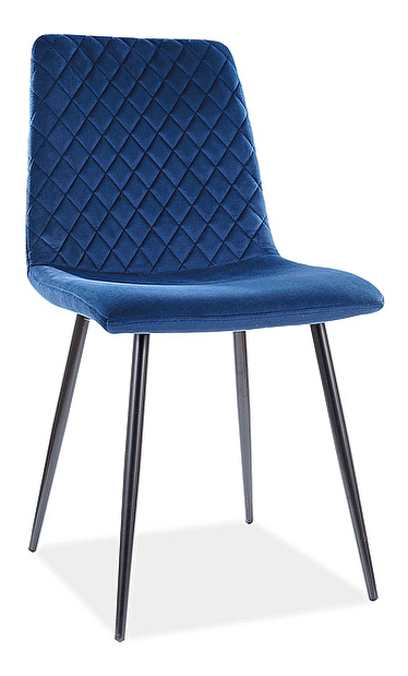 Jídelní židle Isaac (námořnická modrá + černá)