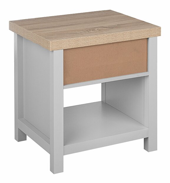 Noční stolek Catoosa (šedá)